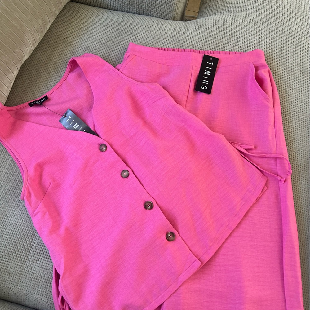 Two piece linen set